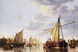 Dordrecht Canvas Paintings - The Maas at Dordrecht